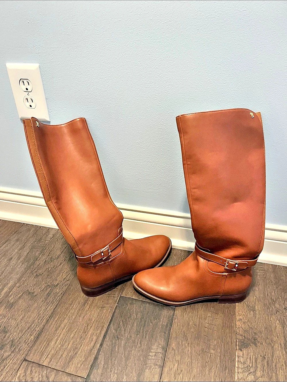 Tommy Hilfiger Mireya Tall Buckle Riding Boot Brown